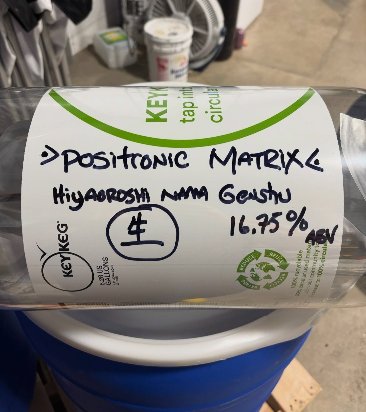 News! New! Positronic Matrix is our newest traditional sake on tap in the @fartheststarsake taproom and @cafesushicambridge 

This unpasteurized (nama) Hiyaoroshi sake rested all s