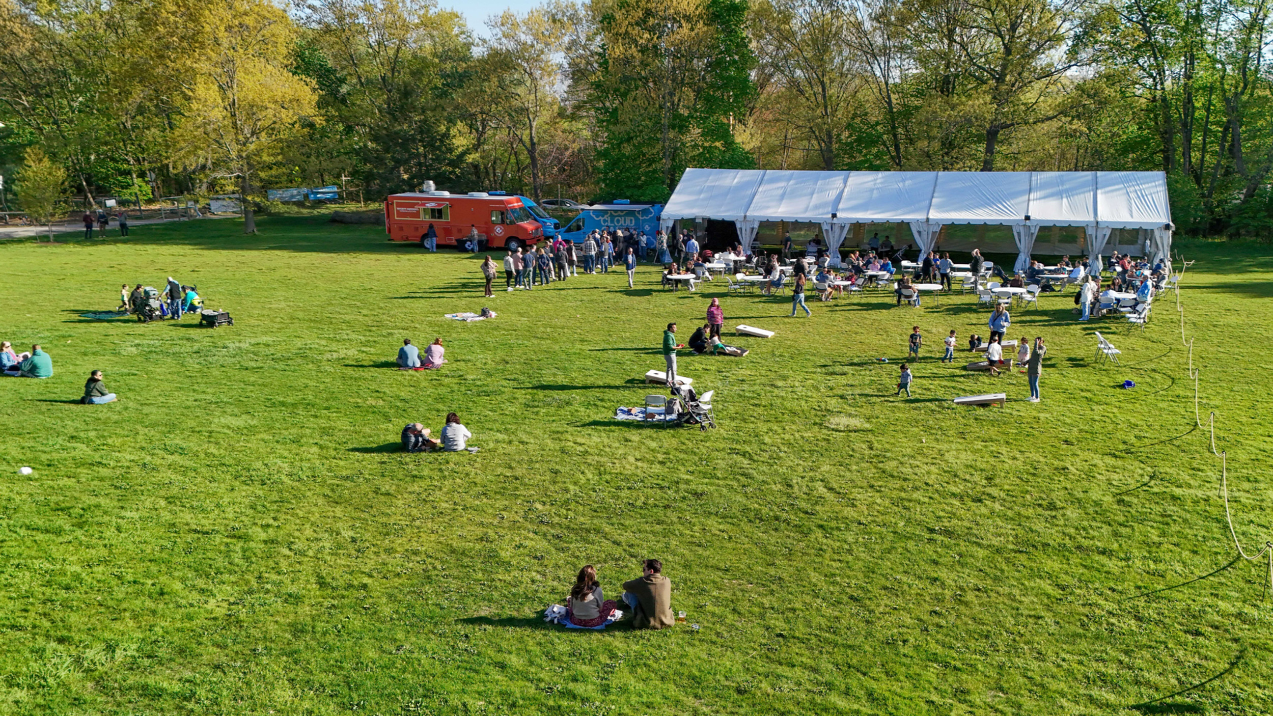 Mighty Squirrel Biergarten at Gore Place in Watertown