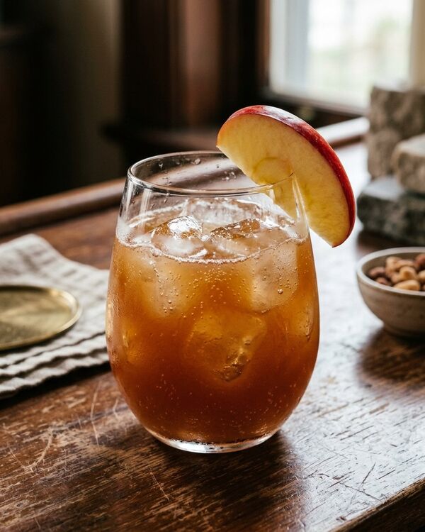 Russet in a wine glass